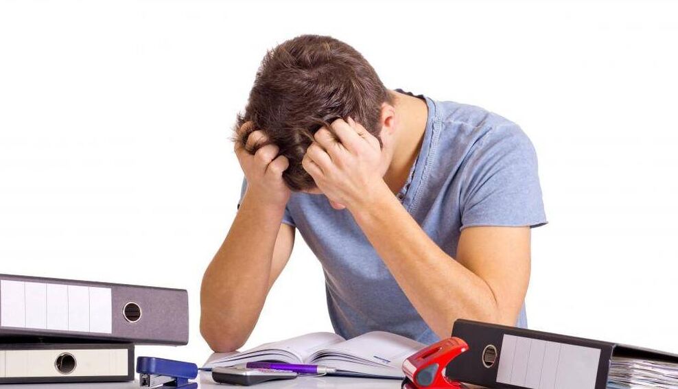 Problems at work cause stress, which leads to reduced potency