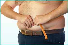 A man's obesity is one of the causes of problems with power