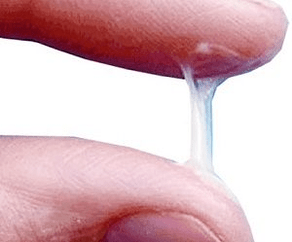 What does a man's secretion normally look like